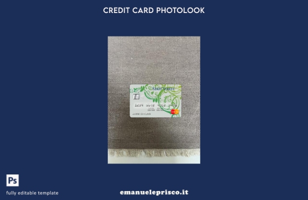 modello frontale photolook mastercard della banca stile verificato Belize State