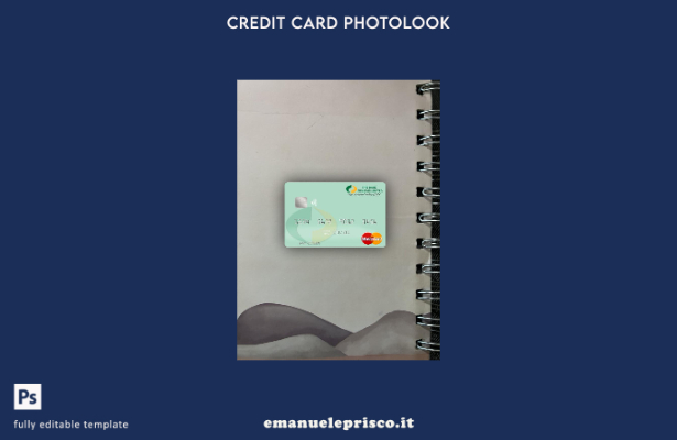 modello frontale photolook mastercard di Saint Kitts e Nevis stile verificato de