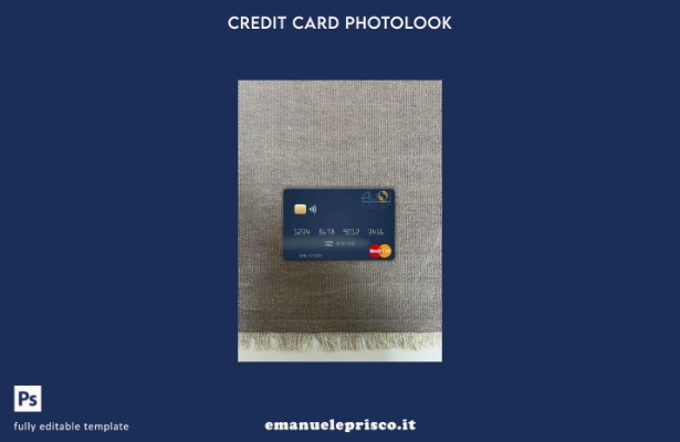modello frontale photolook mastercard stile Gabon Alios Francia verificato