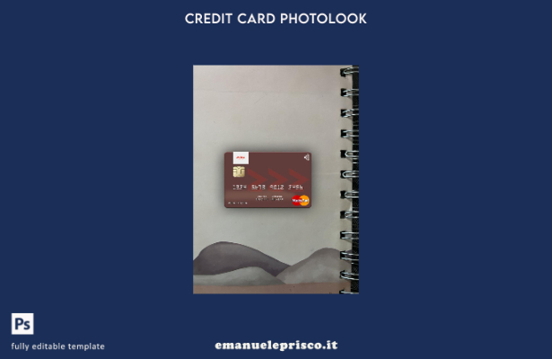 modello frontale photolook mastercard stile Mozambico Banco Moza verificato