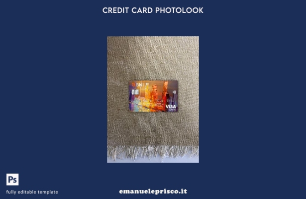 modello frontale photolook per carta classica per visto Negara Indonesia (BNI) d