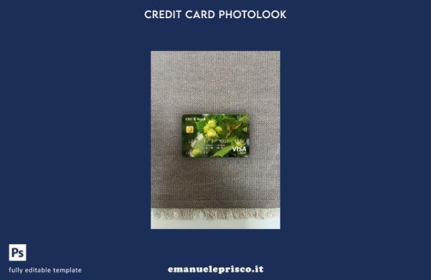 modello frontale photolook per carta classica visto Romania CEC Bank stile verif