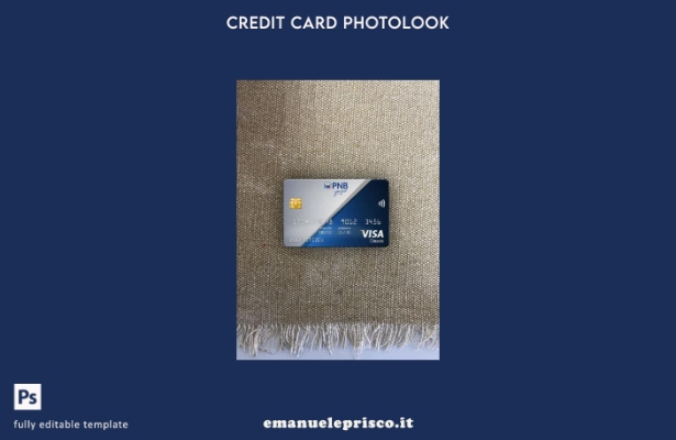 modello frontale photolook per carta classica visto della Banca Nazionale delle
