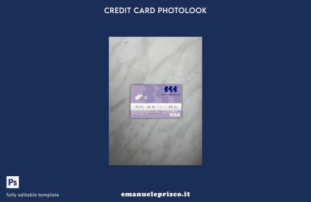 modello frontale photolook per carta di debito visto Haiti BRH Bank in stile ver