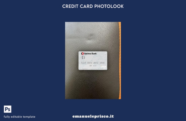 modello frontale photolook per carta di debito visto Kirghizistan Optima Bank in