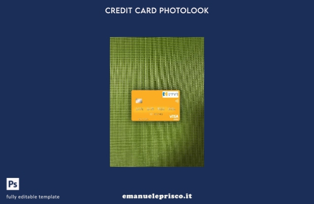 modello frontale photolook per carta di debito visto Laos Lao China Bank stile v