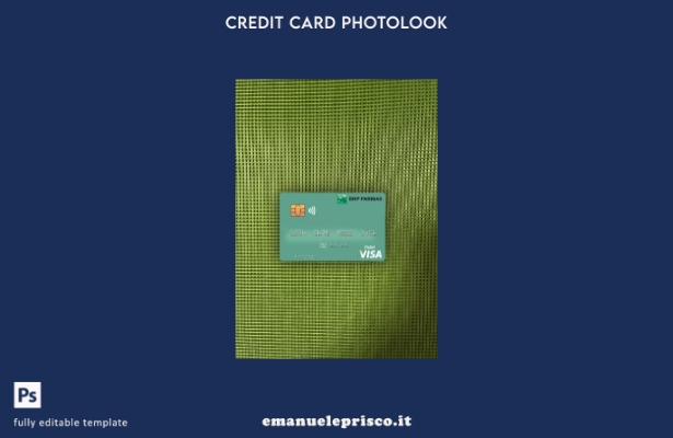 modello frontale photolook per carta di debito visto Mauritania BNP Paribas stil