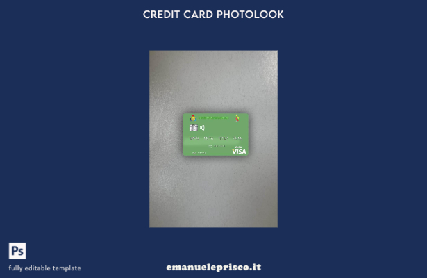 modello frontale photolook per carta di debito visto Myanmar Innwa Bank Limited
