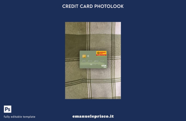 modello frontale photolook per carta di debito visto Sri Lanka People's Bank in