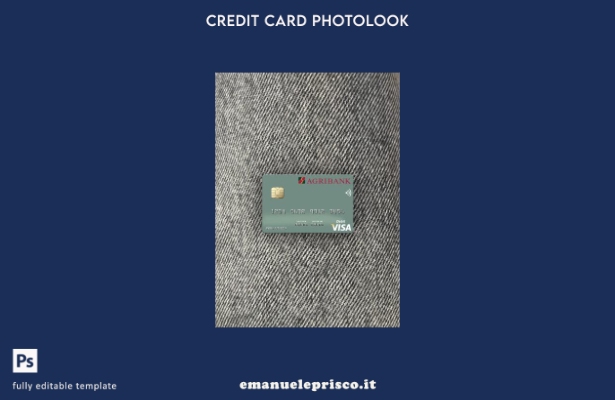 modello frontale photolook per carta di debito visto Vietnam Agribank in stile v