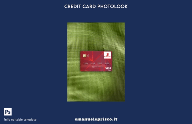 modello frontale photolook per carta di debito visto della Guyana Bank of Nova S