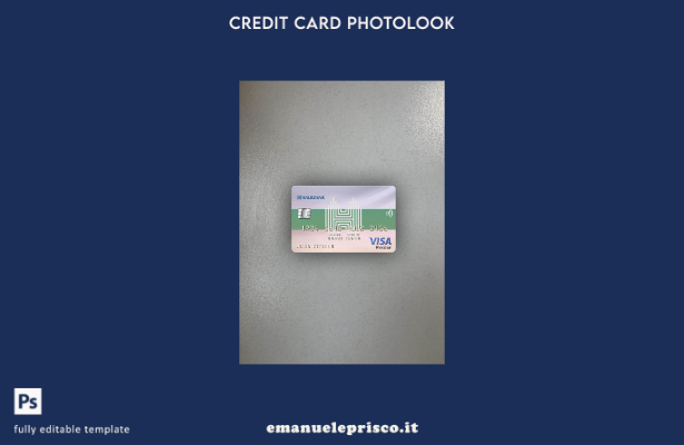 modello frontale photolook per carta elettronica visto Turkmenistan Halkbank in