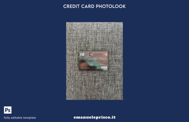 modello frontale photolook per carta elettronica visto bancario Guinea Equatoria