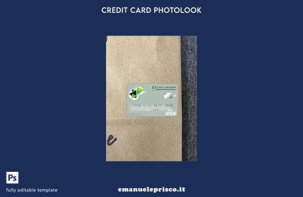 modello frontale photolook per carta visto bancario Algeria banque nationale d'A