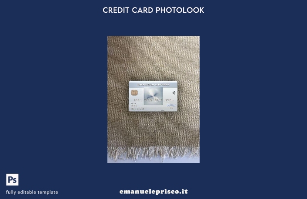 modello frontale photolook per carte quotidiane USA Bank of New York Mellon AMEX
