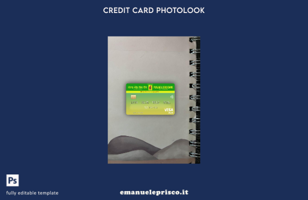 modello frontale photolook per visto India Punjab e Sind Bank in stile verificat