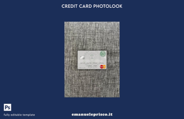modello frontale photolook versione mastercard Iraq Rafidain Bank stile verifica