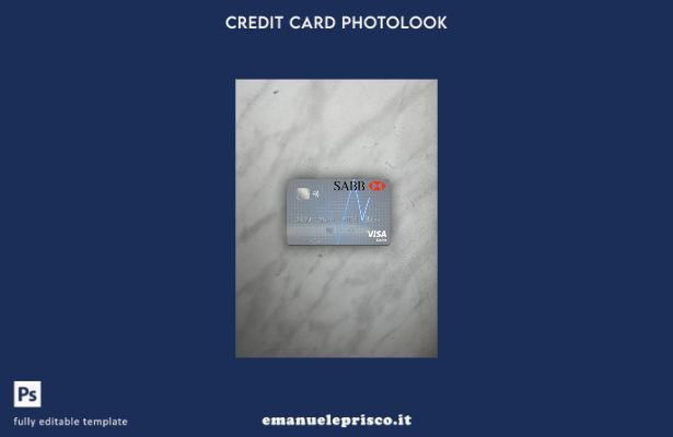 stile verificato Arabia Saudita Il modello frontale con foto di carta di debito