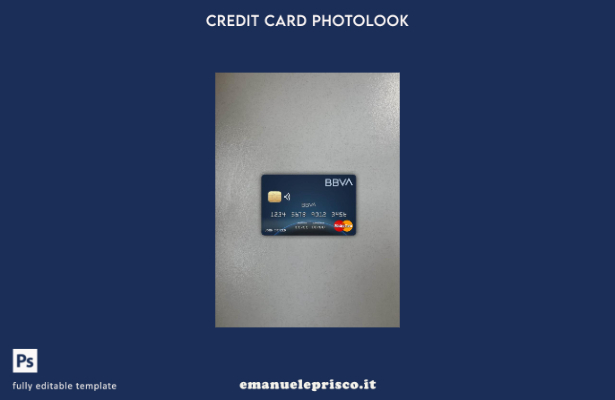 stile verificato Colombia BBVA modello frontale photolook mastercard bancario