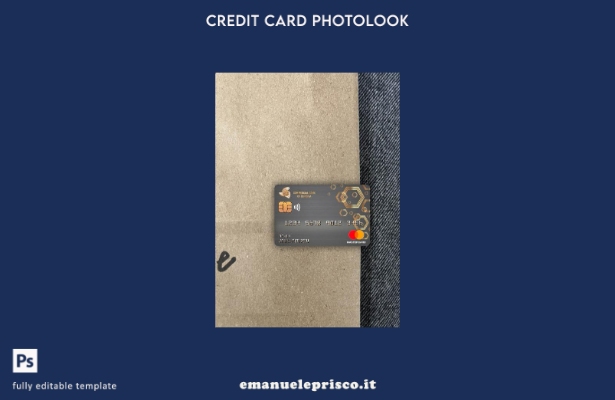 stile verificato Etiopia Modello frontale photolook mastercard per banca commerc