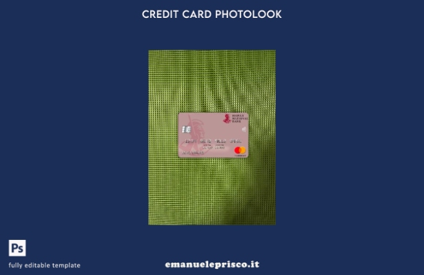 stile verificato Hawaii, modello frontale photolook mastercard della Banca nazio