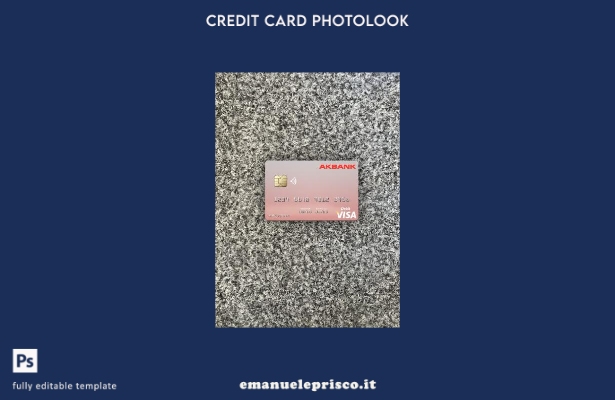 stile verificato Malta Akbank T.A.Ş. modello frontale photolook per carta di deb