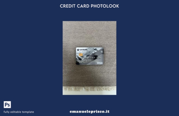 stile verificato Modello anteriore photolook grigio per carta di credito Visa Sb