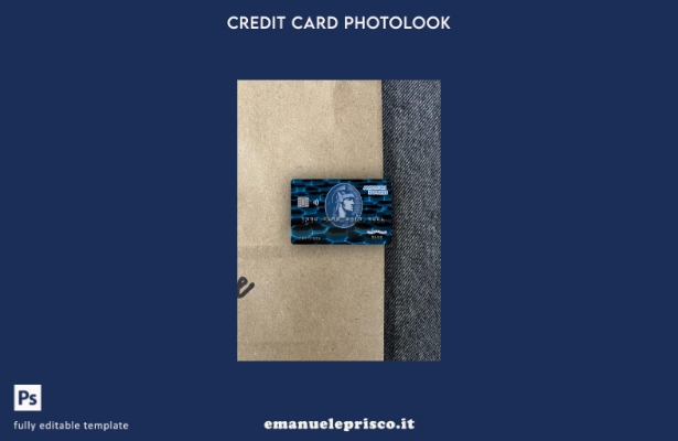stile verificato Modello frontale photolook con carta di credito bancaria USA Ne