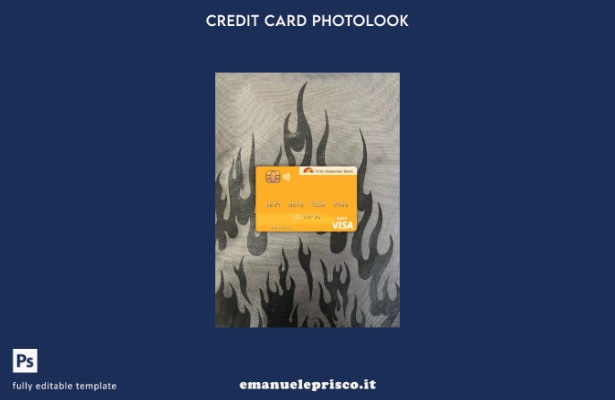 stile verificato Modello frontale photolook con carta di debito Visa Hawaii Firs