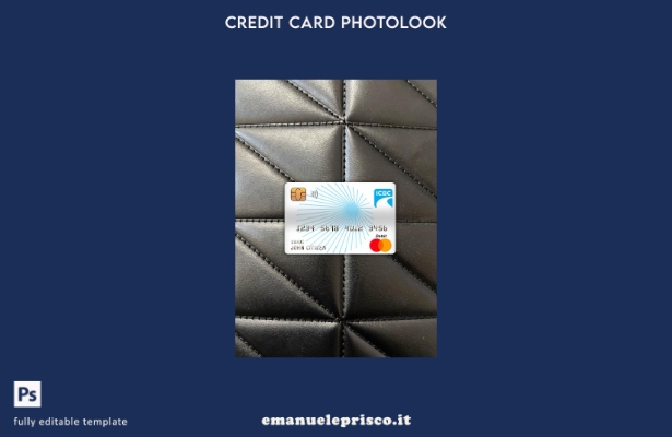 stile verificato Modello frontale photolook con carta di debito principale per b