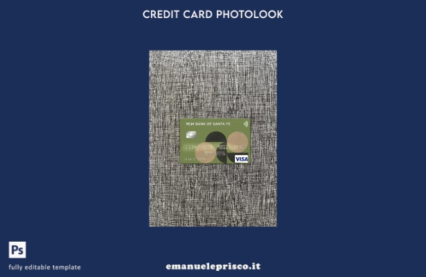 stile verificato Modello frontale photolook con carta visto Argentina New Bank o