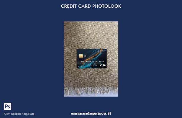 stile verificato Modello frontale photolook con carta visto della banca di rispa