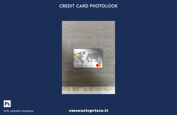 stile verificato Modello frontale photolook della Mastercard della banca commerc