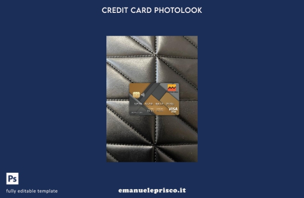 stile verificato Modello frontale photolook della carta di visto della banca di