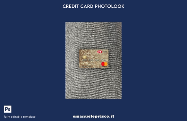 stile verificato Modello frontale photolook per carta di credito Mastercard HSBC