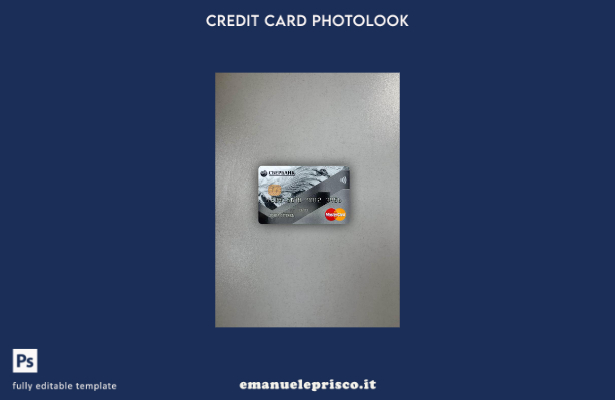 stile verificato Russia Sberbank Mastercard modello frontale photolook grigio