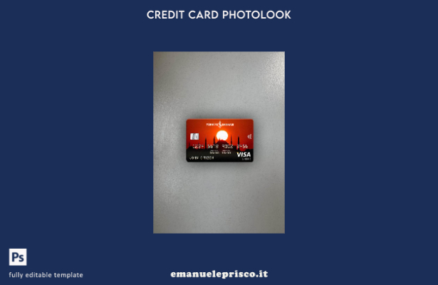 stile verificato modello frontale photolook con carta classica per visto banca 3