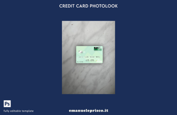 stile verificato modello frontale photolook con carta di debito visto della Nige