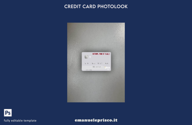 stile verificato modello frontale photolook della carta di debito visto della 3