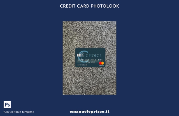 stile verificato modello frontale photolook mastercard banca Belize Choice