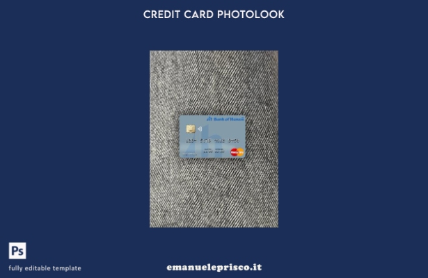 stile verificato modello frontale photolook mastercard della Samoa Bank of Hawai