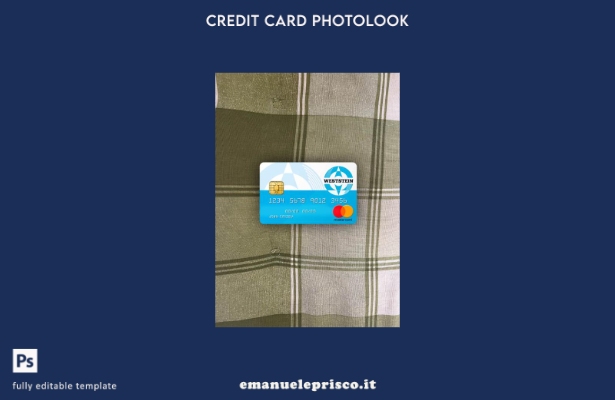 stile verificato modello frontale photolook mastercard della banca Weststein del