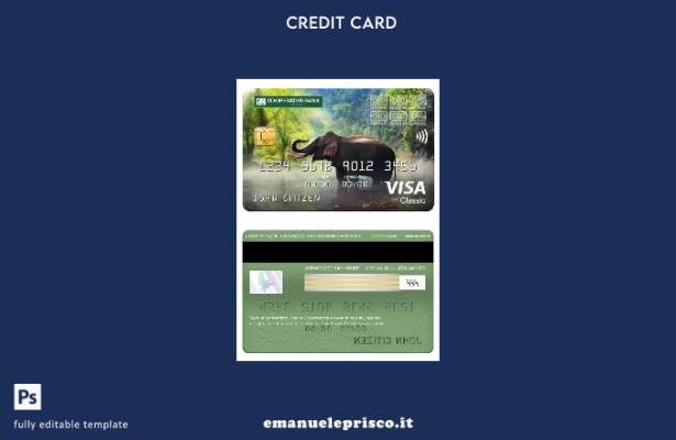 modello di carta classica per visto bancario cooperativo Kenya stile verificato