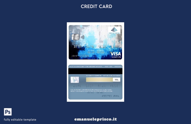 modello di carta con firma per visto bancario ipotecario Springside USA in stile