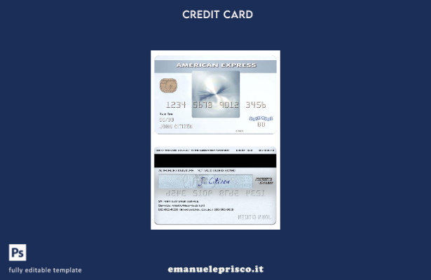 modello di carta di credito amex daily® della banca USA New York CFSB in stile v