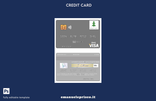 modello di carta di debito visto South Sudan Eden Commercial Bank in stile verif