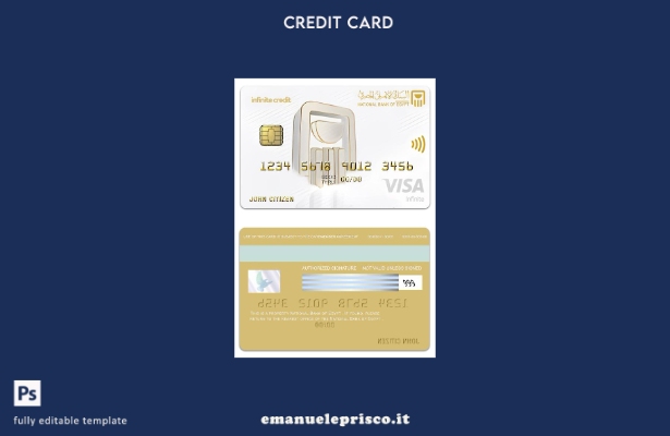 modello di carta infinita per visto della Banca nazionale egiziana in stile veri