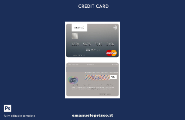 modello di carta mastercard Liechtenstein Valartis Bank in stile verificato