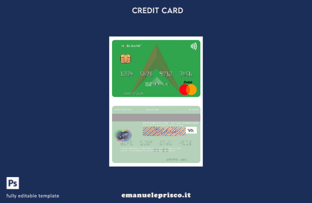 modello di carta mastercard Nepal Nabil Bank in stile verificato