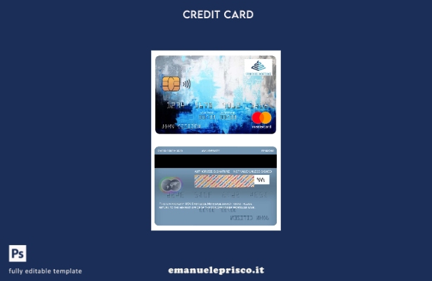 modello di carta mastercard bancaria Springside Mortgage USA in stile verificato